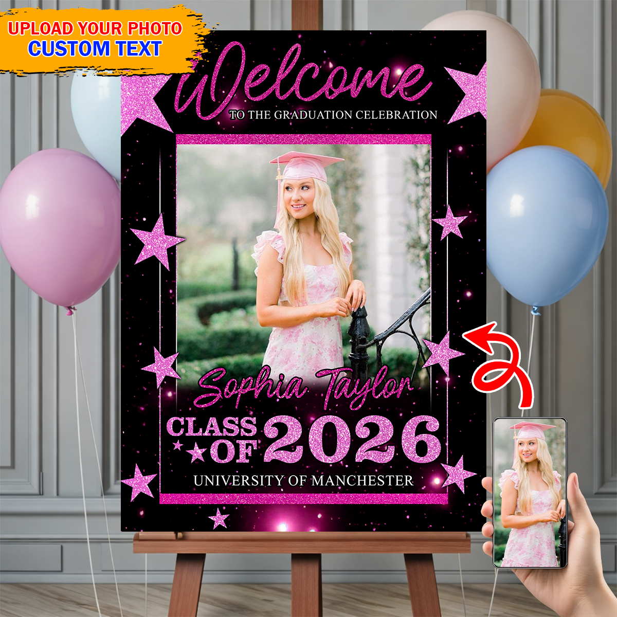 Class Of 2026 - Graduation Welcome Sign Party