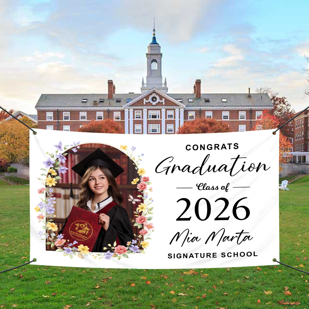 Minimalism Graduation Banner - Class of 2026 Banner