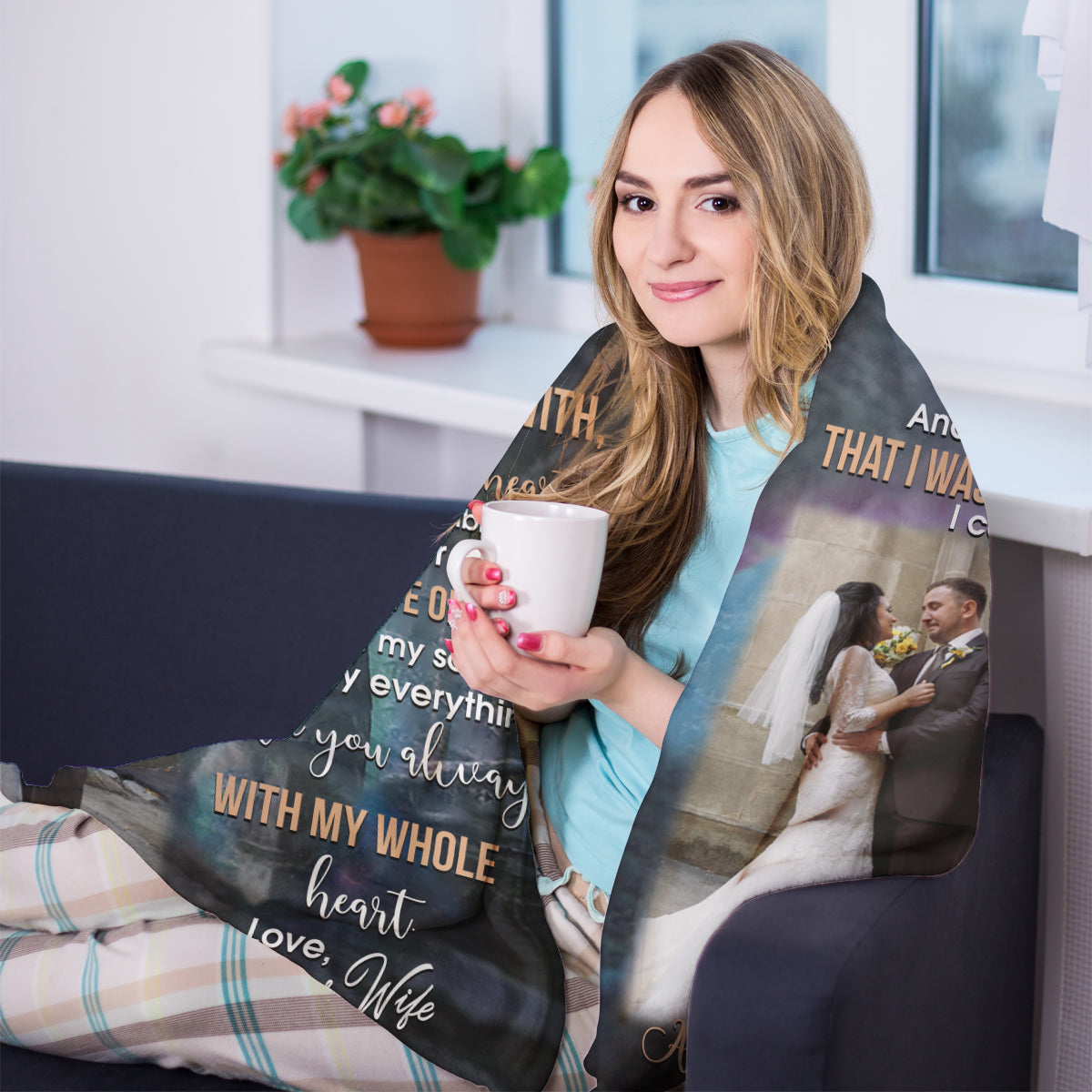 Wife To Husband With My Whole Heart Wolf Upload Photo Blanket - Gift For Husband 2_42_53ac9158-9d94-4af7-9441-3c2d228d76d8.jpg