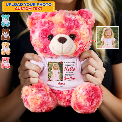 My Favorite Hello Memorial - Personalized Teddy Bear
