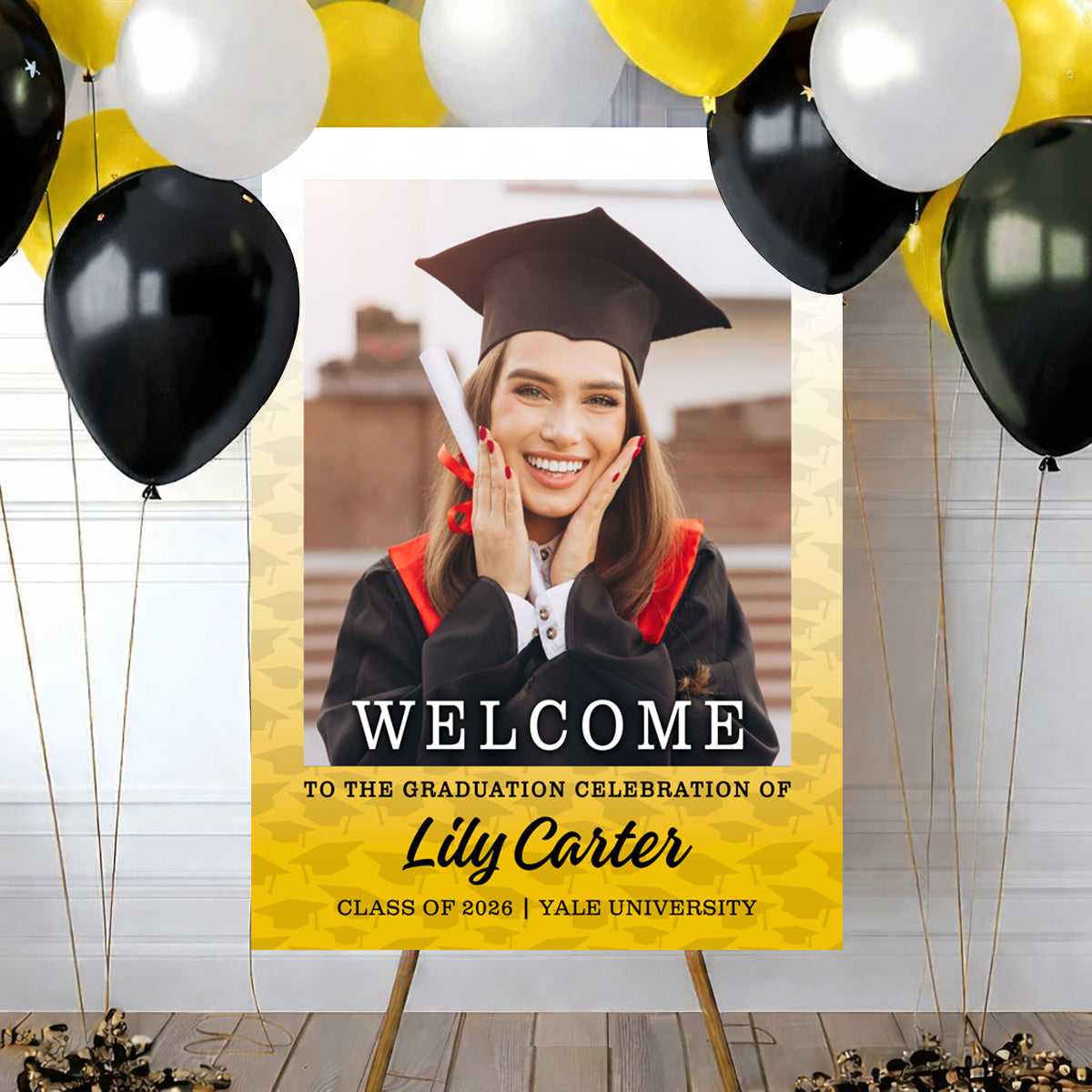 Class Of 2026 Congrats Graduation - Personalized Welcome Sign