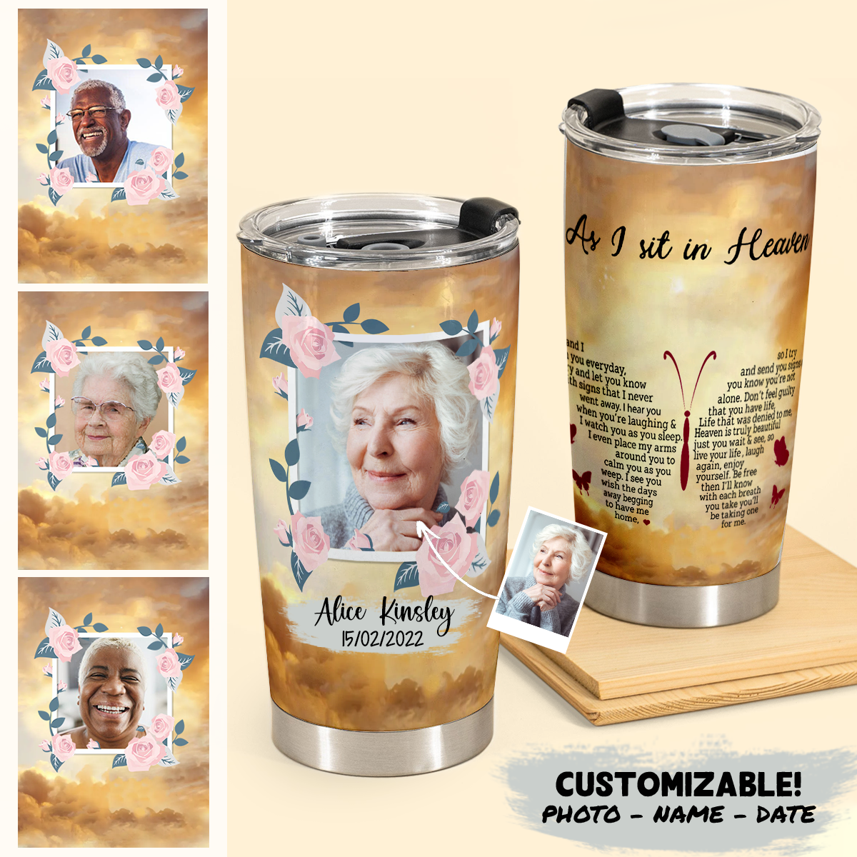 Memorial Gifts For Loss - As I Sit In Heaven - Personalized Tumbler Cups 2_4b6a7652-03a4-4135-8274-018ae072753a.png