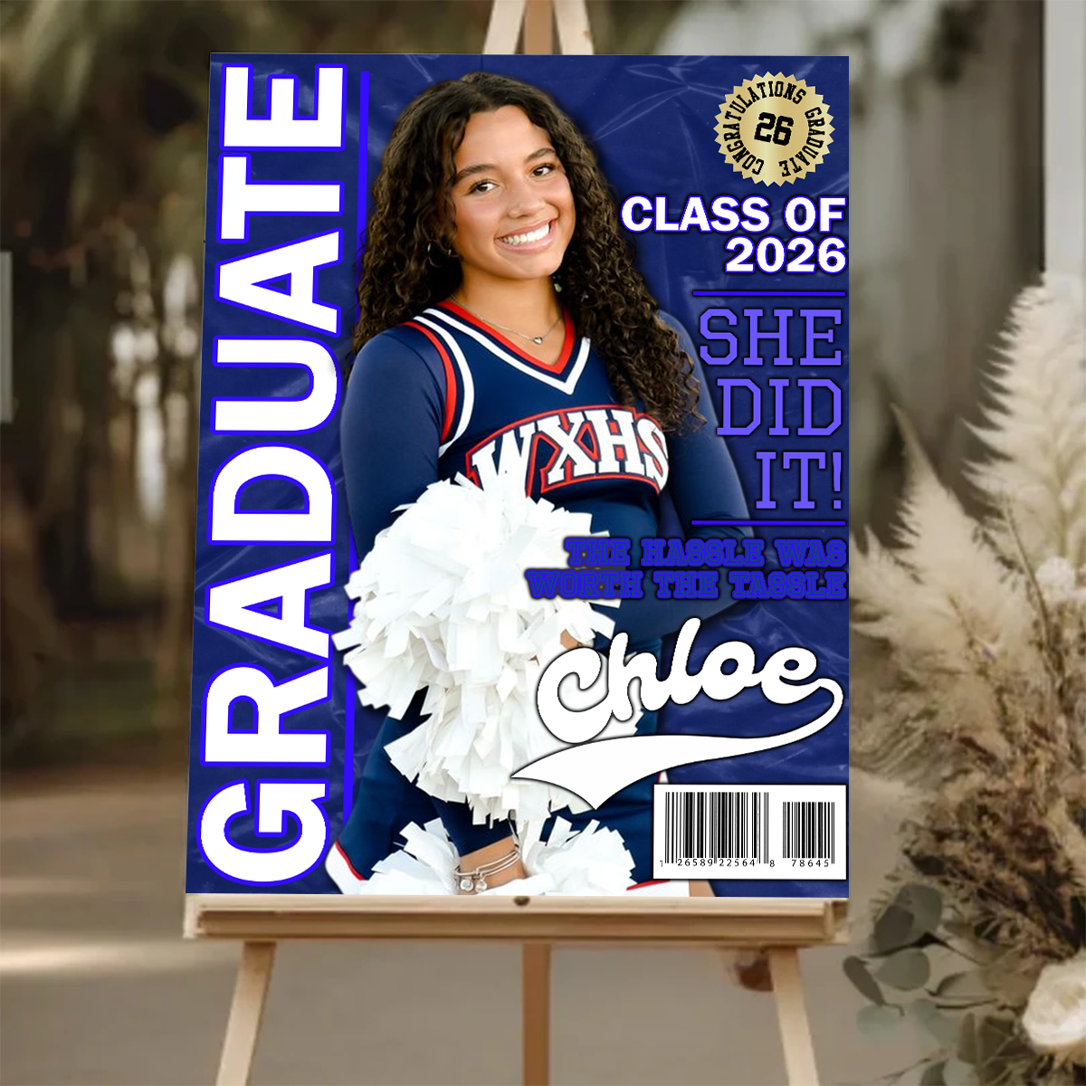 Class Of 2026 Magazine - Personalized Welcome Sign - Graduation Decor