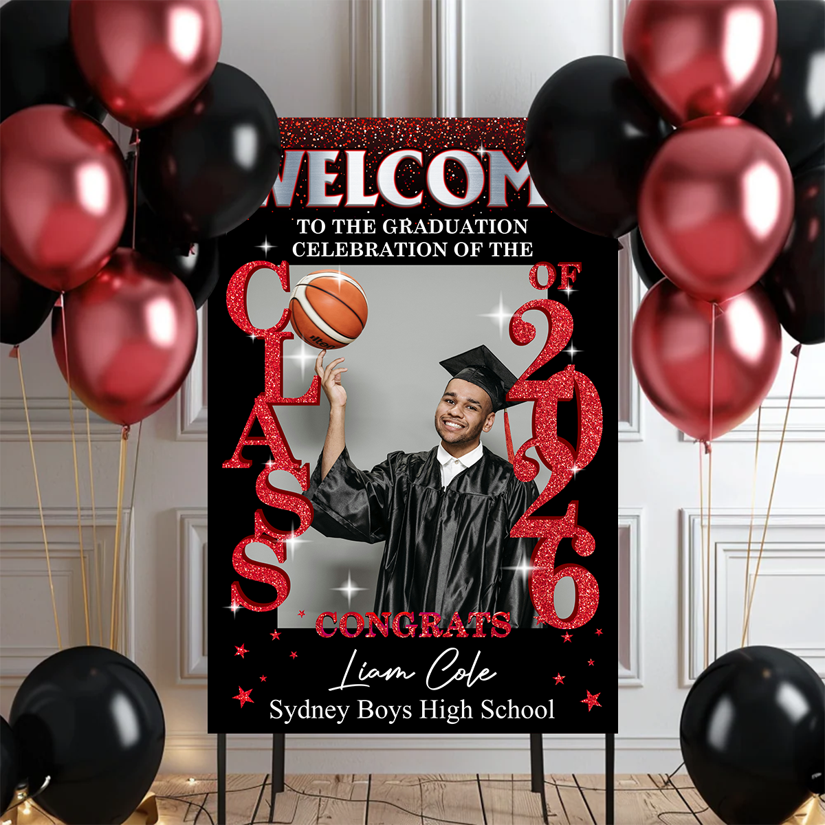Graduation Class Of 2026 Personalized Welcome Sign