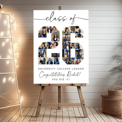 Class Of 26 - Custom Graduation Welcome Sign Party