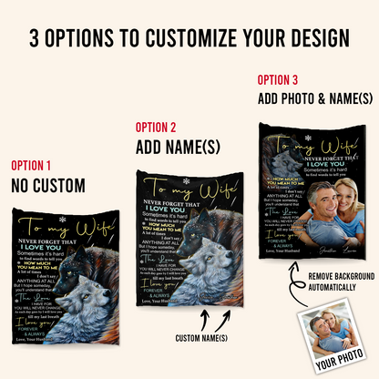 Customize Blanket With Pictures - To My Wife How Much You Mean To Me - Husband To Wife, Mother's Day Gift For Wife 2_5_ea7d0d90-e0e2-4f59-9e98-f5c1aef22315.png