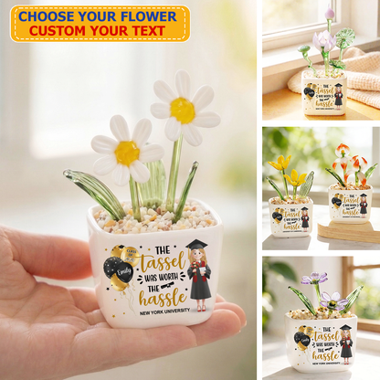 Graduation 2026 - Personalized Glass Everlasting Flowers