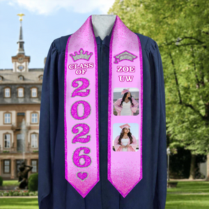 Glitter Graduation Sash Class of 2026