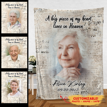 A Big Piece Of My Heart Lives In Heaven Personalized Memorial Blanket 2_5ebee5c4-c543-4fa3-8561-613b195b7666.png