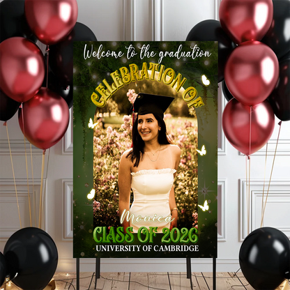 Night Personalized Graduation Welcome Sign Party