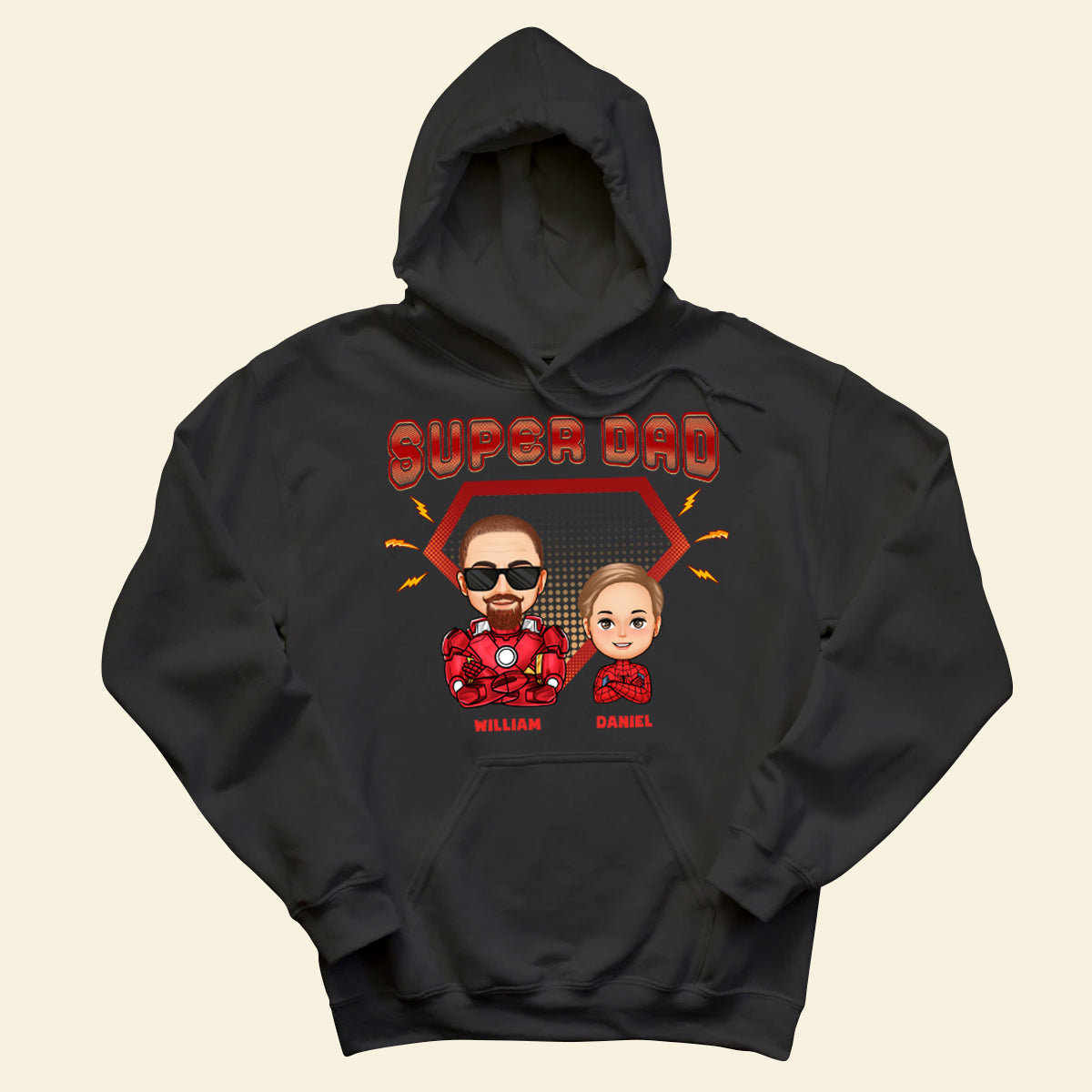 Super Dad Cool Man & Kids - Personalized Apparel - Gift For Father , Grandpa, Father's Day 2_61dcc74b-1d6a-4ce0-be04-37412de39c83.jpg