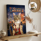250th America - Pet's Portrait Canvas Poster