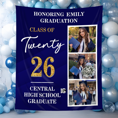 Twenty 26 Photo Personalized Graduation Backdrop
