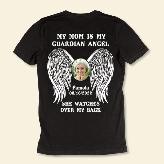 My Dad Is My Guardian Angel - Personalized Shirt - Memorial Gift For Family, Remembrance, Grief Gift, Sympathy Gift 2_712248e6-ec8a-45c6-acb8-105e148d4801.jpg