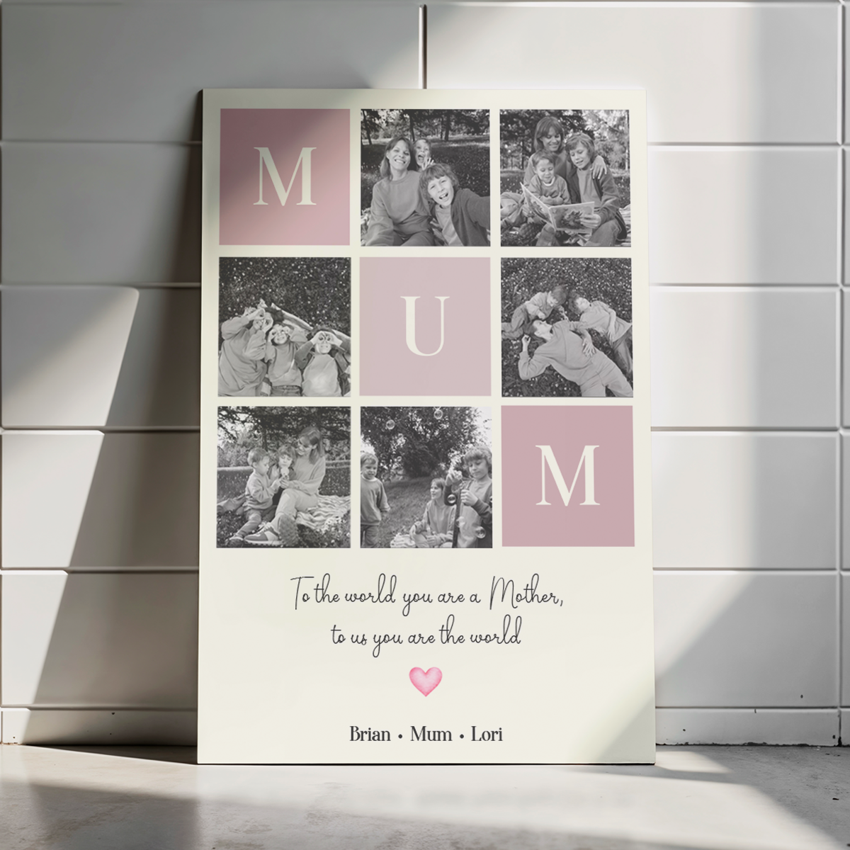 Beautiful Moments Memory Collage - Personalized Photo Poster
