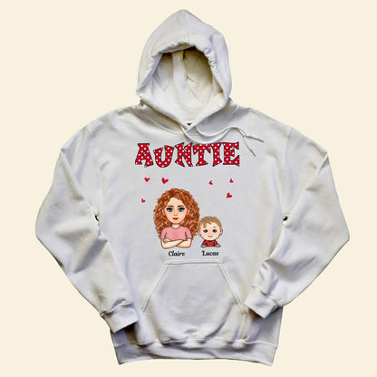 Polka Dot Pattern Auntie And Kids - Personalized Apprael - Gift For Aunt, Mother's Day, Gift For Mother 2_75b8aa08-368a-44ef-84d1-1eba41c93639.jpg