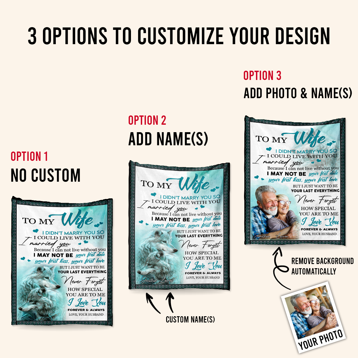 Personalized Photo Blankets - To My Wife How Special You Are To Me - Husband To Wife, Mother's Day Gift For Wife 2_78007dd3-92bf-45d8-b322-d721b9b9b6bb.png