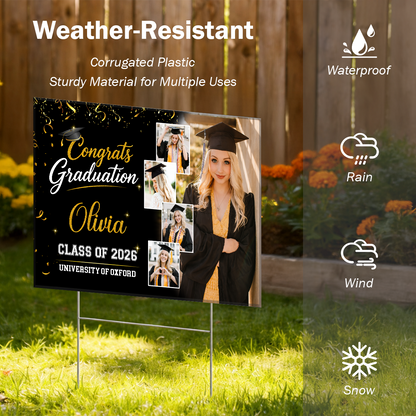 Graduation Party Yard Sign - Class of 2026 Lawn Sign