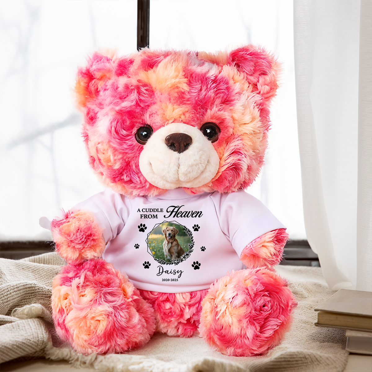 Custom Photo Dog Loss - Personalized Teddy Bear