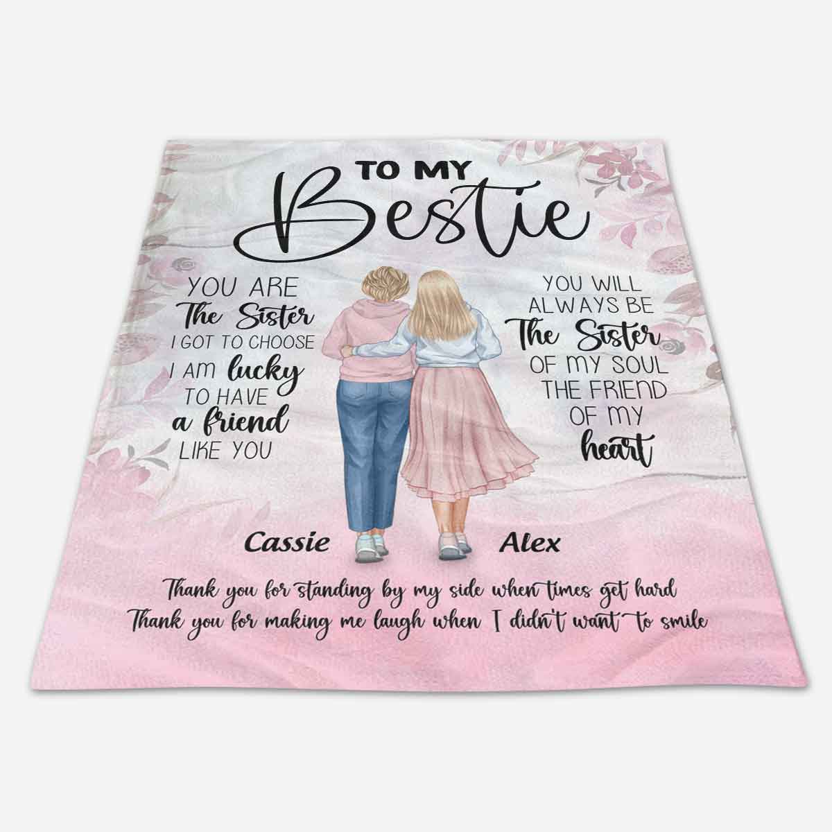 You Are The Sister - Personalized Blanket - Birthday, Friendship's Day Gift For Her, Besties, Friends 2_82766db8-764c-485a-8d32-b8eb678d7cf8.jpg