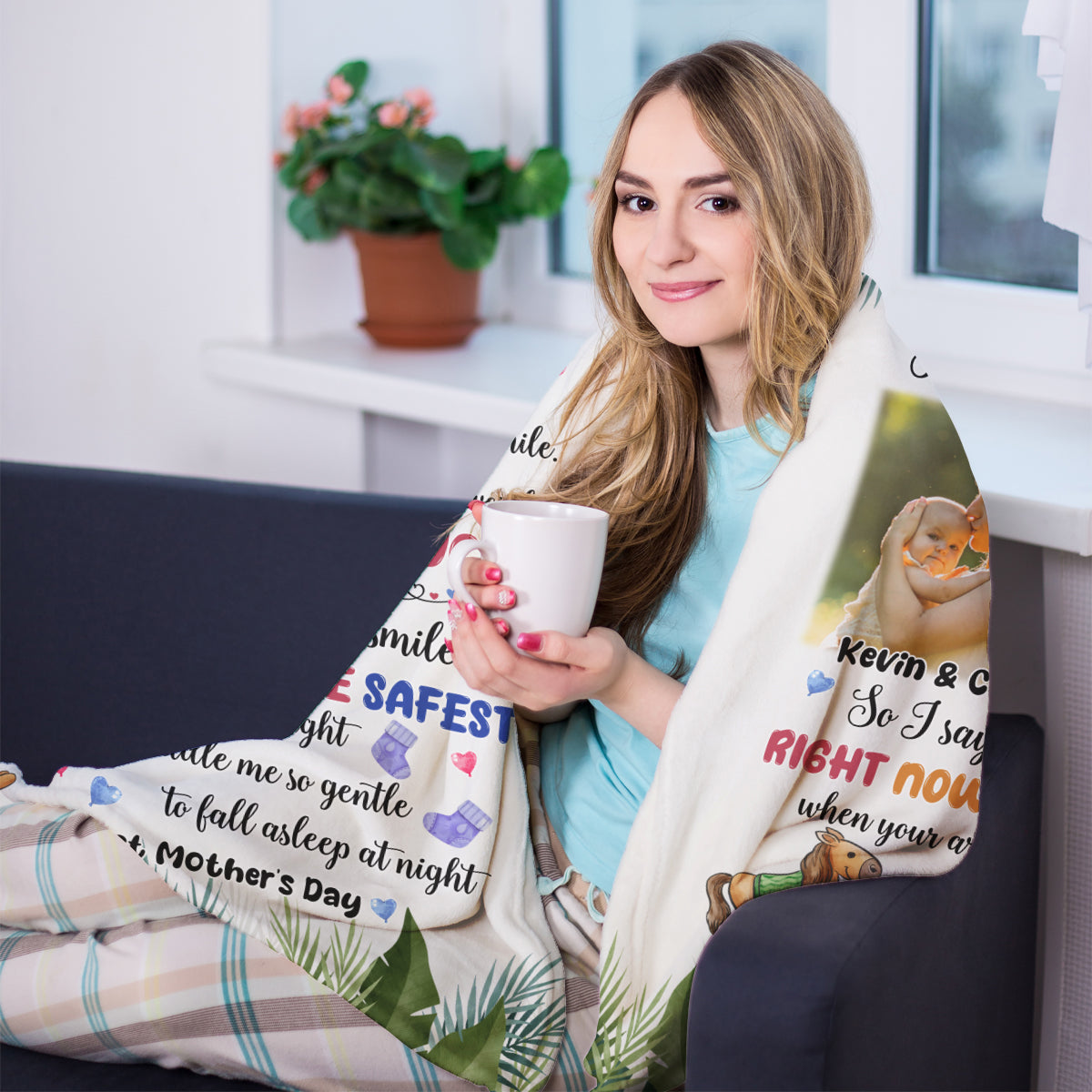 I've Only Been With You For Just A Little While - Personalized Blanket - Mother's Day, First Mother'S Day Gift For Newborn Mom, Mother, Mommy 2_8a12a9a3-9843-4670-a240-0f1f41a7549c.jpg