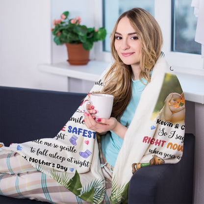I've Only Been With You For Just A Little While - Personalized Blanket - Mother's Day, First Mother'S Day Gift For Newborn Mom, Mother, Mommy 2_8a12a9a3-9843-4670-a240-0f1f41a7549c.jpg