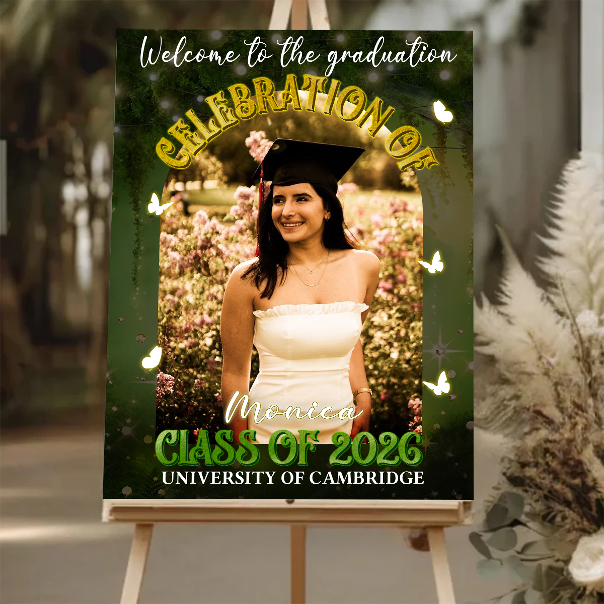 Night Personalized Graduation Welcome Sign Party