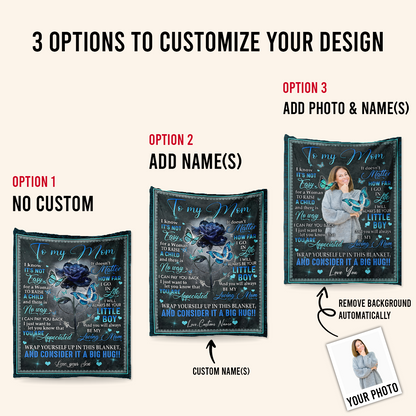 Personalized Blankets With Pictures - To My Mom It Doesn't Matter How Far I Go - Son To Mom, Daughter To Mom, Mother's Day Gift For Mom 2_8fa365a2-5e00-43dc-866c-82b984dce3ba.png