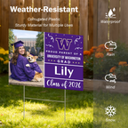 Graduation Yard Sign - Graduation Gift - Personalized Graduation Lawn Sign With Stake
