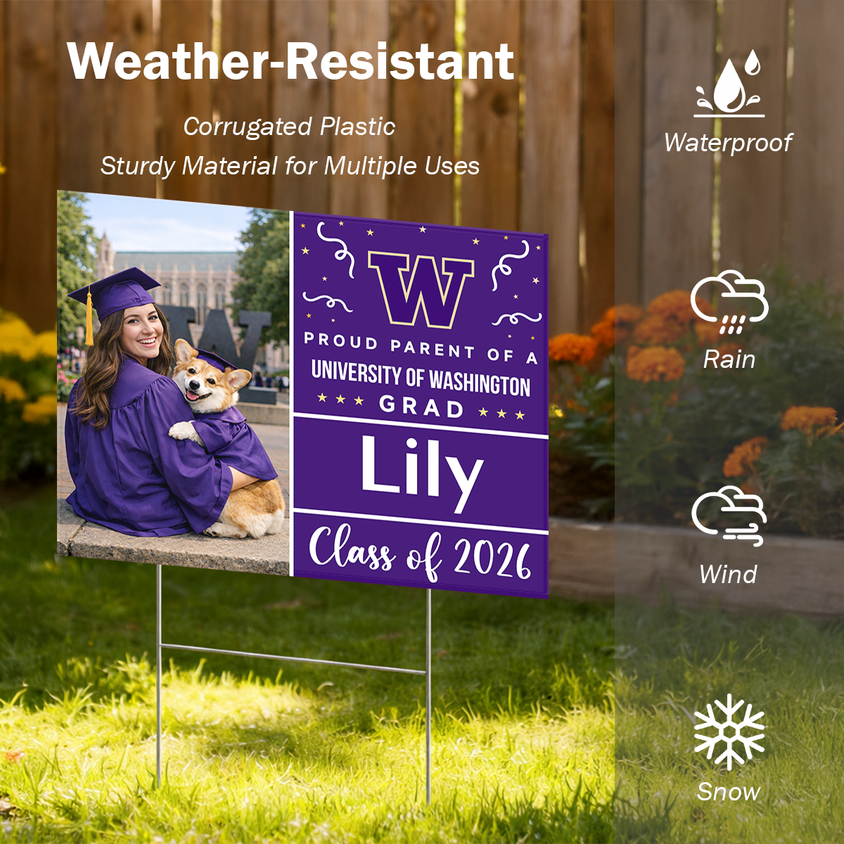 Graduation Yard Sign - Graduation Gift - Personalized Graduation Lawn Sign With Stake