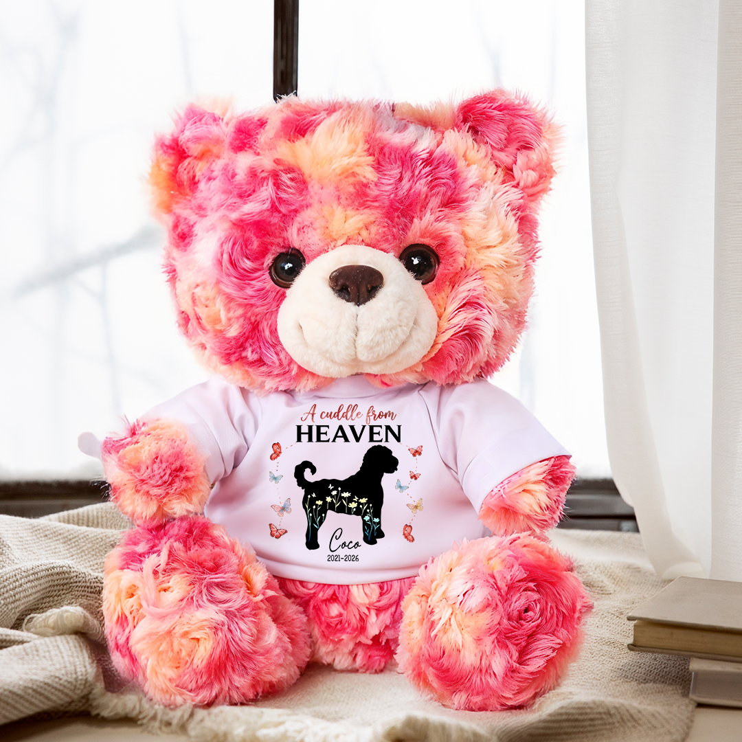 Dog Loss Forever Loved - Personalized Teddy Bear