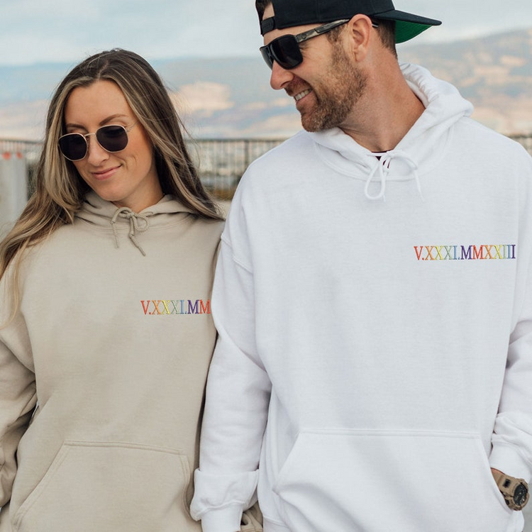 Custom Rainbow Roman Numerals - Personalized Embroidered Apparel - Gift For Couple 2_99dc9d68-9975-4c13-982a-5b1faa81d0ab.png