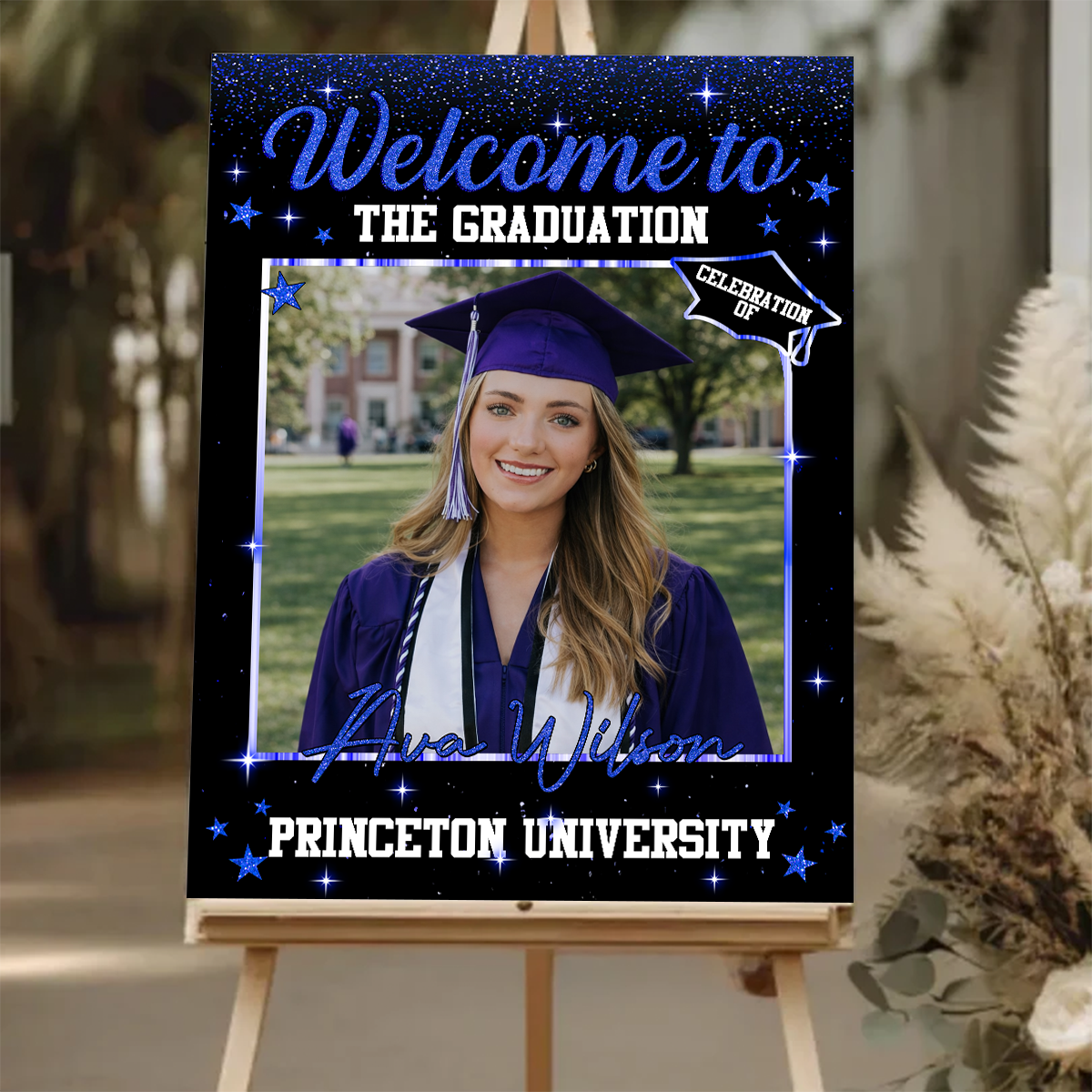 Custom Photo Graduation Welcome Sign - Custom Photo Party Sign
