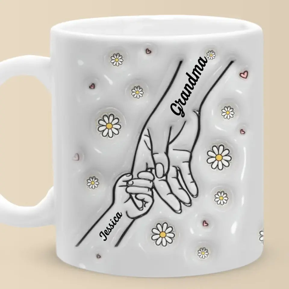 Mom And Kids Hold Hand - Personalized 3D Inflated Effect Printed Mug - Gift For Mother 2_a41a209d-9610-4fc1-a1e3-4a0f892f1c14.jpg