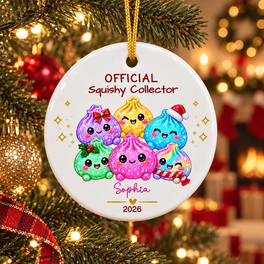 Official Squishy Collector - Personalized Ceramic Ornament