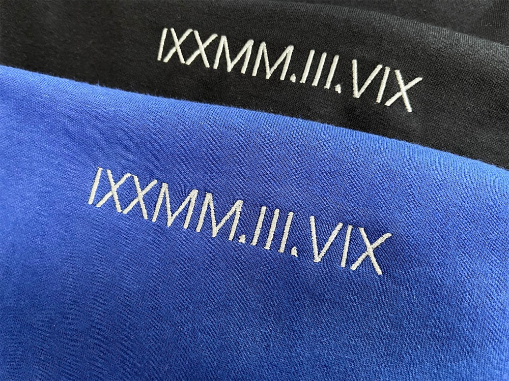 Personalized Roman Numeral Anniversary Sweatshirt, Custom Embroidered Date Hoodies, Matching Couple Wedding Crewneck, Beige Khaki Hoodie 2_a8f9a6b2-3418-4299-9656-624d5c05c179.jpg