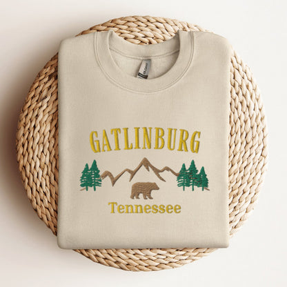 Gatlinburg Tennessee Sweatshirt, Embroidered Gatlinburg Crewneck Sweater, Gatlinburg Tennessee Shirt, Embroidered Mountains Sweatshirt 2_ab41b1be-f384-414b-aa60-4b95757e408f.jpg