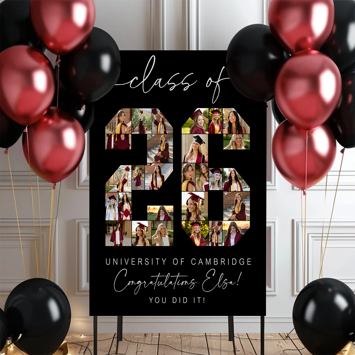Class Of 26 - Custom Graduation Welcome Sign Party