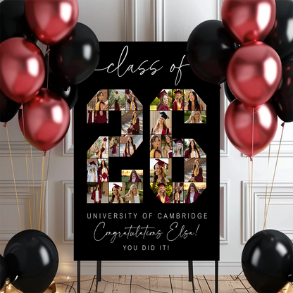 Class Of 26 - Custom Graduation Welcome Sign Party