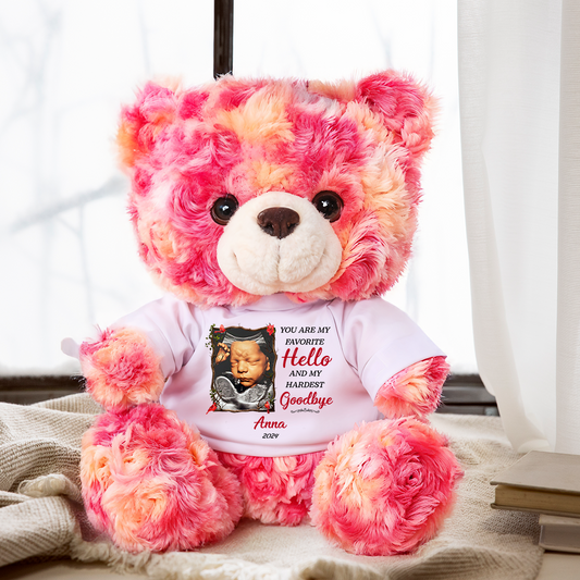 My Favorite Hello Memorial - Personalized Teddy Bear