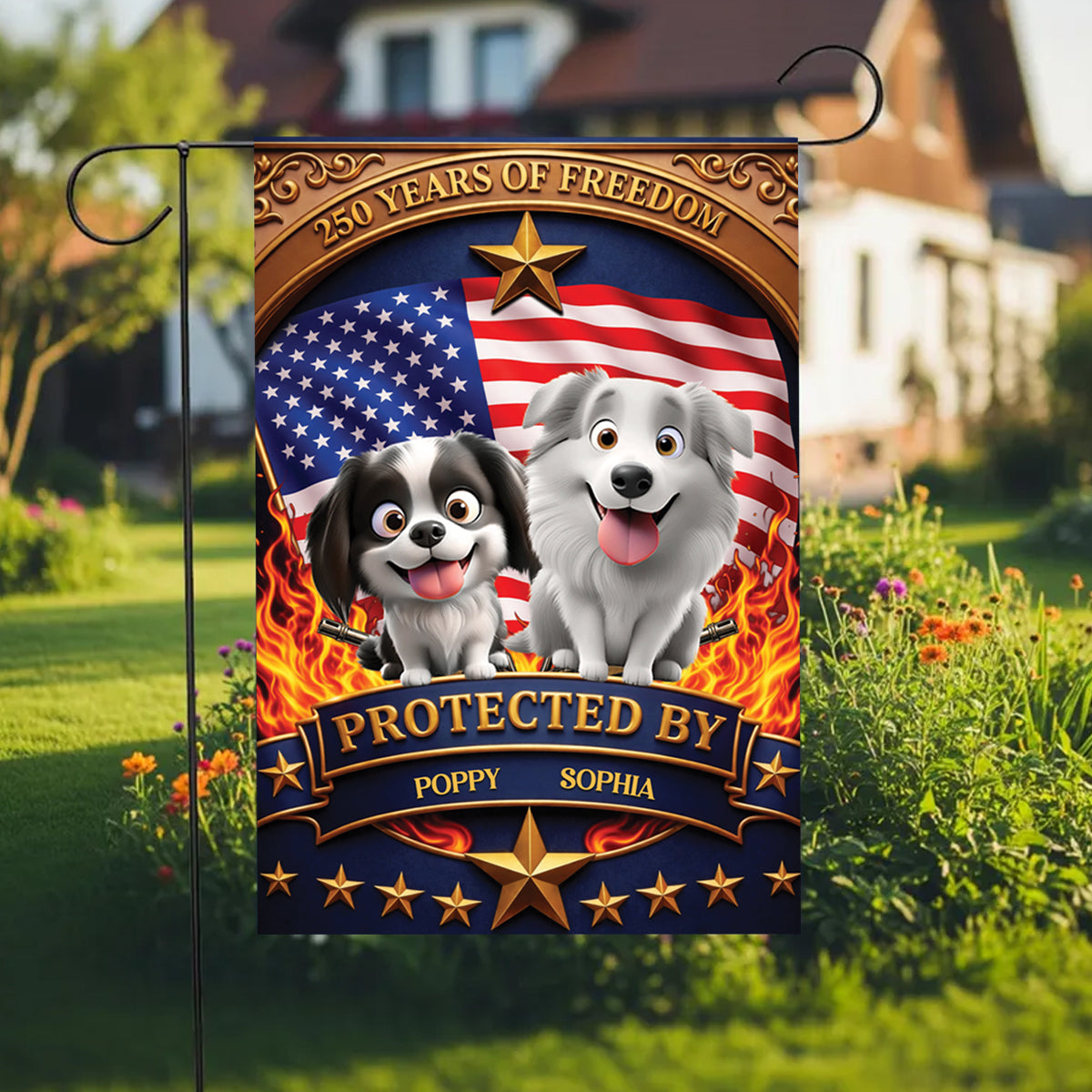 Proud Of 250th America Freedom - Personalized Custom Flag
