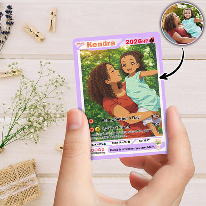 Custom Mom & Daughter Trading Card Mother s Day Gift