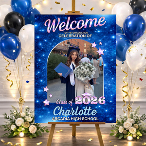 Class Of 2026 Star - Graduation Welcome Sign Party