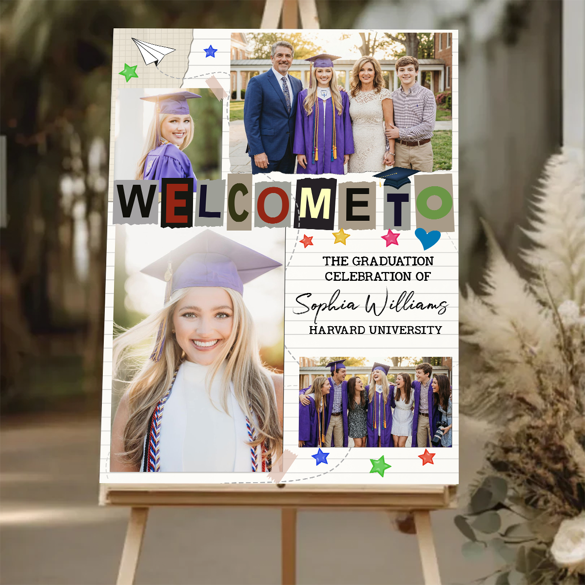 Graduation Scrapbook Personalized Welcome Sign Party