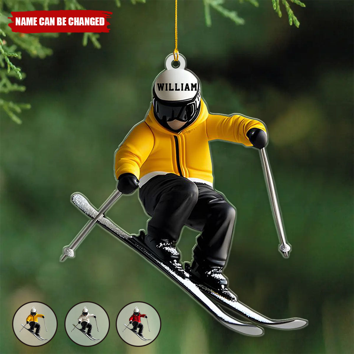 Skiing Fun Personalized Name Shaped Ornament, Gift Idea For Skiing Lovers 2_c7e5869c-50cb-45bd-bf9e-6f548ac0adbe.jpg