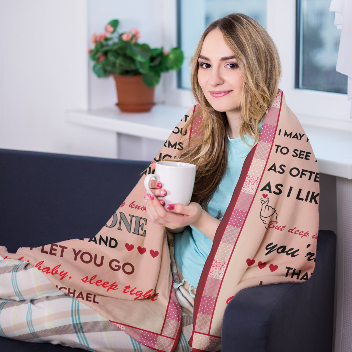 I May Not Get To See You - Personalized Blanket - Anniversary, Lovely Gift For Couple, Spouse 2_c996dc03-e79d-4ec5-b75a-ed87a237377b.jpg