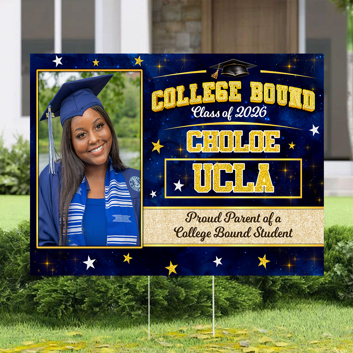 Class of 2026 Graduation Yard Sign - Personalized Graduation Lawn Sign