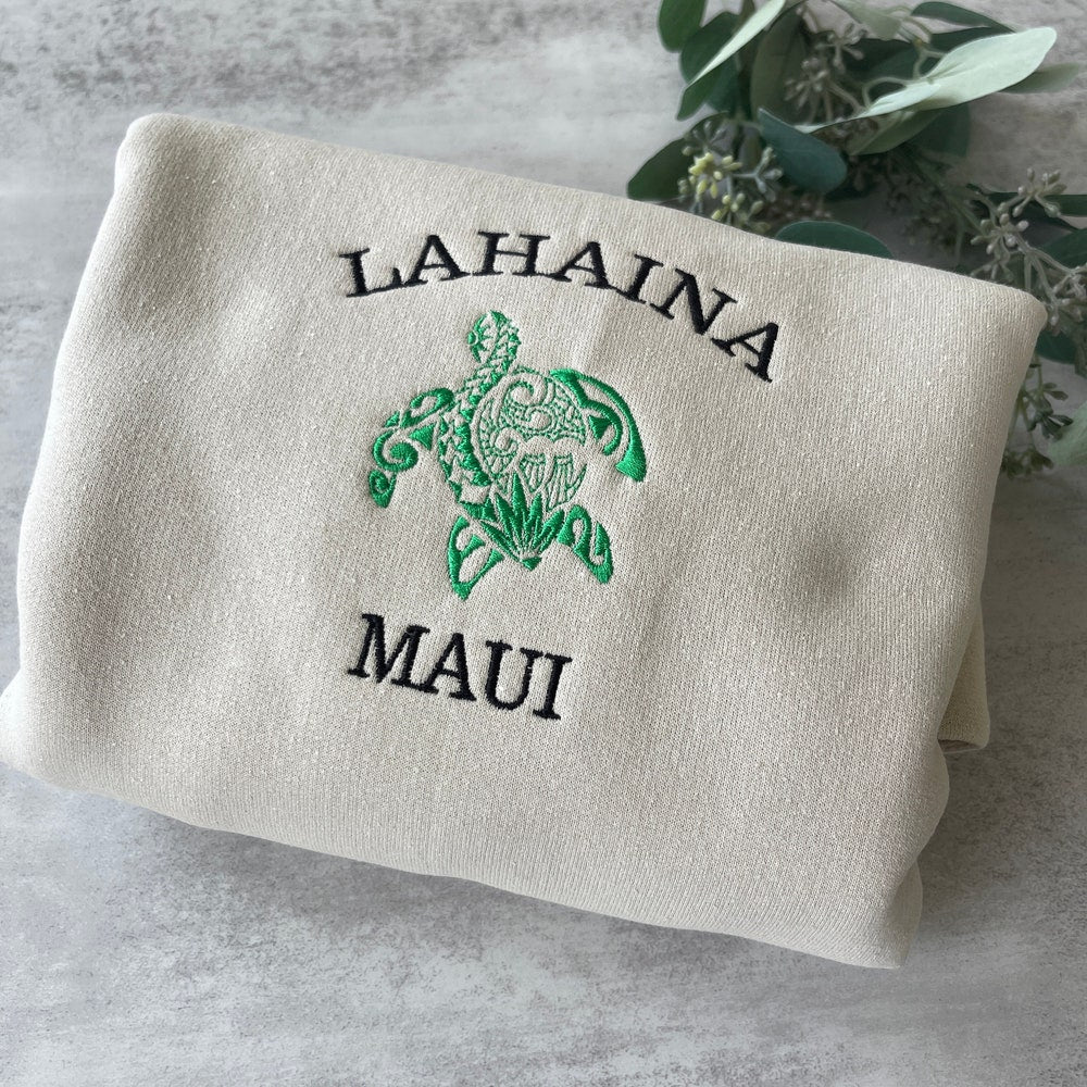Embroidered Lahaina Maui Sweatshirt, Maui Sweatshirt, Crewneck Sweatshirt, Lahaina Sweatshirt, Maui Sweatshirt, Aesthetic Sweatshirt 2_d3e78299-3062-400a-9e21-a078229f1338.jpg