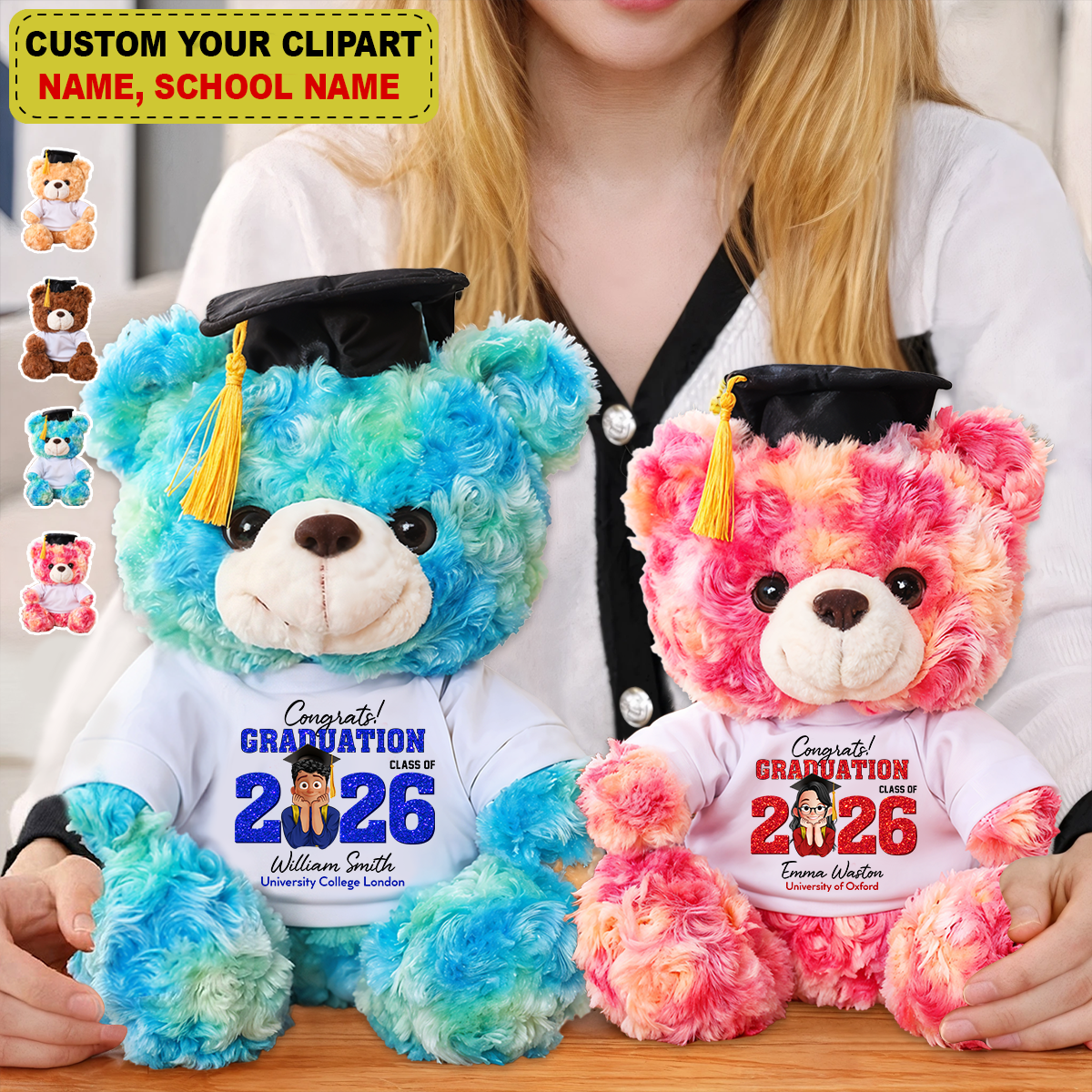 Congrats 2026 Personalized Graduation Teddy Bear