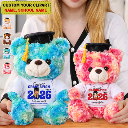 Congrats 2026 Personalized Graduation Teddy Bear